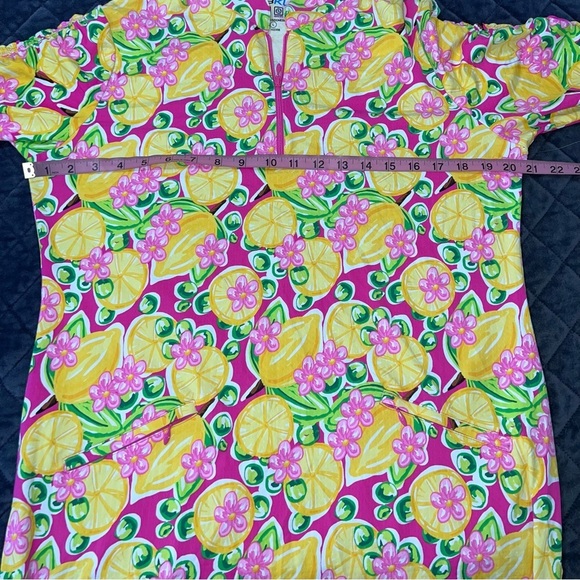 Ibkul Dress Womens Large Lemons Calista Golf SPF 50+ Floral Sheath Summer B3 - Picture 7 of 10